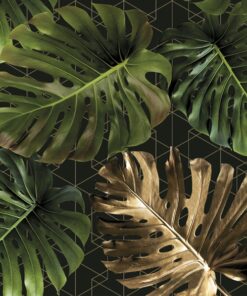 Șervețel - Monstera on a Golden Graphic - 33x33 cm