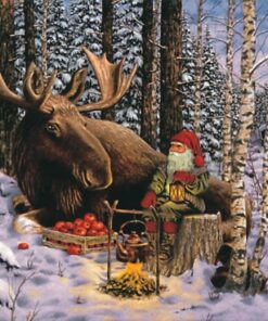 Șervețel - Nisse with Moose - 33x33 cm