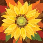 Șervețel - October Sunflower - 33x33 cm