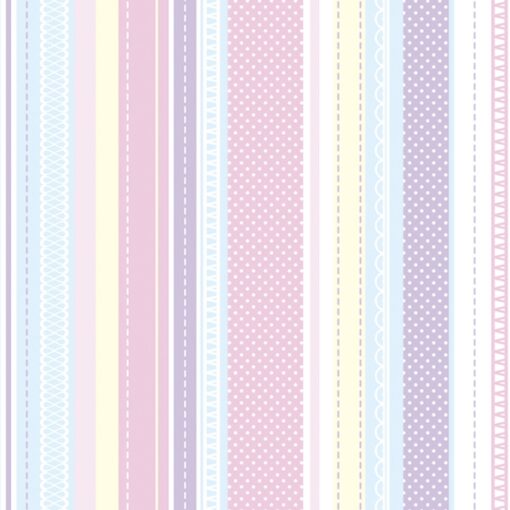 Șervețel - Pastel Stripes and Dots - 33x33 cm 1