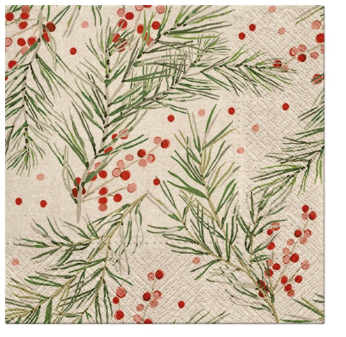 Șervețel - Springs Holly - 33x33 cm 1 Șervețel - Springs Holly - 33x33 cm