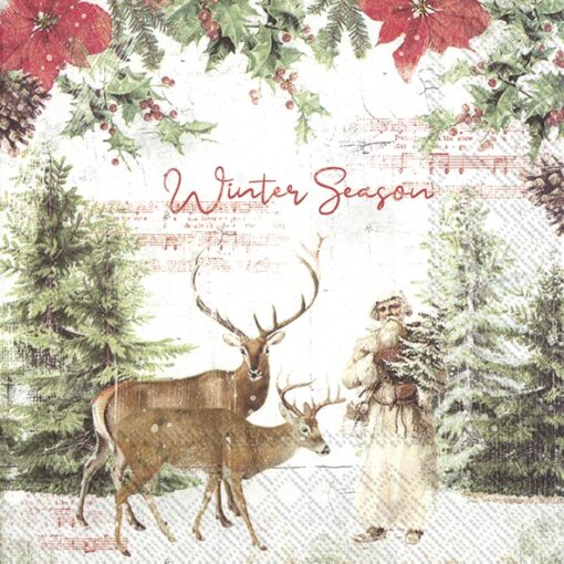 Șervețel - Winter Season - 33x33 cm 1