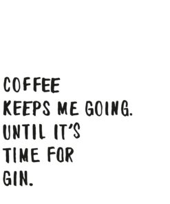 Șervețel decorativ - Coffee and Gin - 33x33 cm