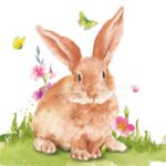 Șervețel decorativ - Mr. Rabbit - 33x33 cm