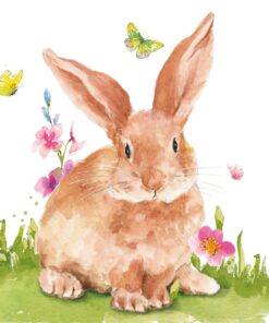 Șervețel decorativ - Mr. Rabbit - 33x33 cm