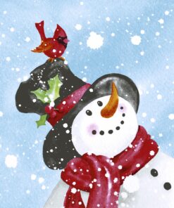 Șervețel decoupage – Happy Snowman – 33×33 cm