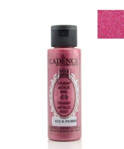 Vopsea acrilică - diamond metallic - dark pink - 70 ml - CADENCE