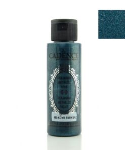 Vopsea acrilică - diamond metallic - dark turquoise - 70 ml - CADENCE