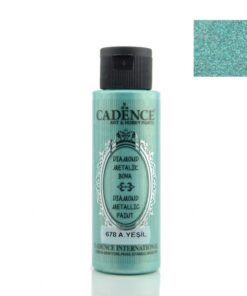Vopsea acrilică - diamond metallic - light green - 70 ml - CADENCE
