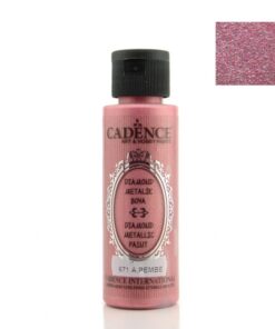 Vopsea acrilică - diamond metallic - light pink - 70 ml - CADENCE