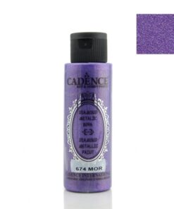 Vopsea acrilică - diamond metallic - purple - 70 ml - CADENCE