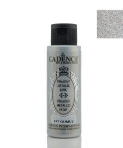 Vopsea acrilică - diamond metallic - silver - 70 ml - CADENCE