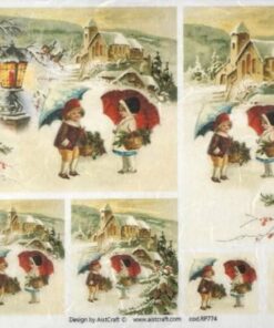 Hârtie de orez – Christmas Carols – A4