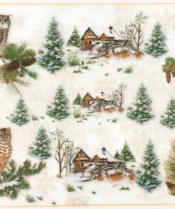Hârtie de orez - Christmas Winter - A4
