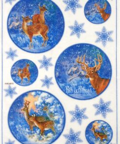 Hârtie de orez - Winter Deer - A4