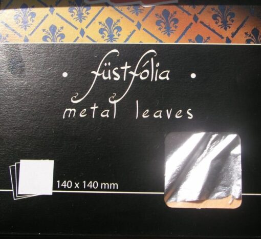 Metal leaves – 14×14 cm – silver – Pentart 1