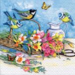 Șervețel - Cesto di Fiori - 33x33 cm