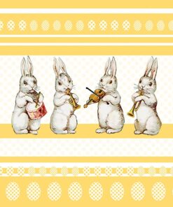 Șervețel - Easter Music Yellow - 33x33 cm