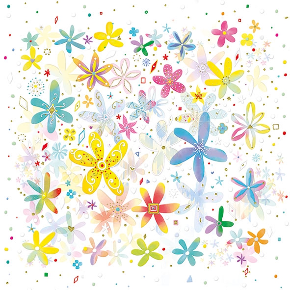 Șervețel - Fancy Flowers - 33x33 cm 1 Șervețel - Fancy Flowers - 33x33 cm