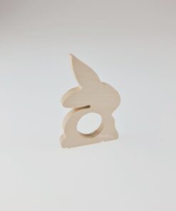 Formă iepure - lemn - suport - 6,5x10 cm