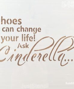 Șablon - Ask Cinderella - 20x20 cm