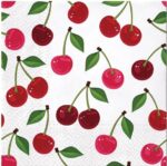Șervețel - Cherries Pattern - 33x33 cm