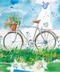 Șervețel - Watercolor Bicycle - 33x33 cm