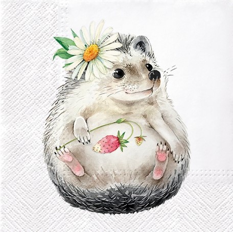 Șervețel - Wild Strawberry Hedgehog - 33x33 cm 1