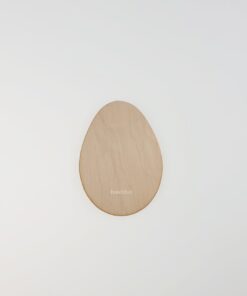 Decorațiune - Ou din Lemn - 12x8,8 cm
