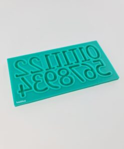 Matriță silicon - Cifre arabe - h 2,5 cm/cifră