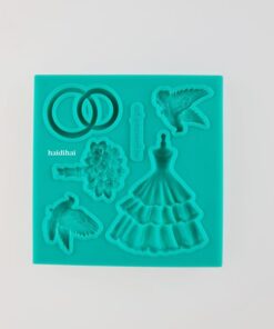 Matriță silicon - Wedding time - 8x8 cm