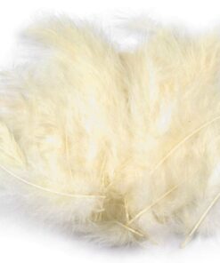 Pene decorative struț - 9-16 cm – vanilla