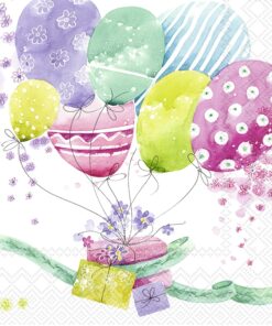 Șervețel - Birthday Balloons - 33x33 cm