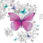 Șervețel - Butterfly Pattern -33x33 cm