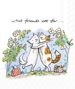 Șervețel - Cats Friends - 33x33 cm