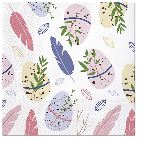 Șervețel - Easter Feather - 33x33 cm 1 Șervețel - Easter Feather - 33x33 cm