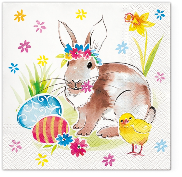 Șervețel - Easter Friends - 33x33 cm 1 Șervețel - Easter Friends - 33x33 cm