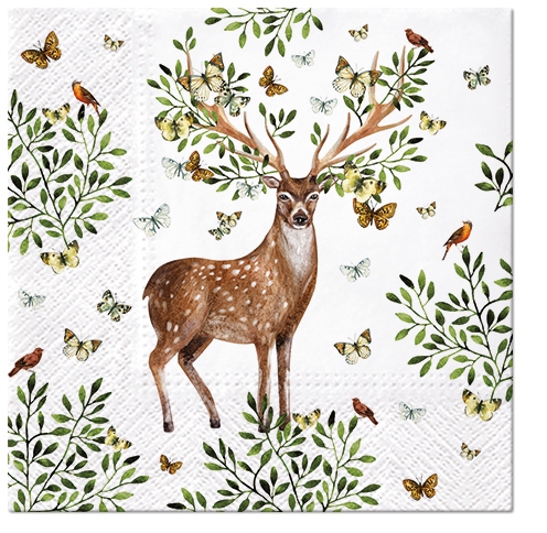 Șervețel - Forest Antlers - 33x33 cm 1 Șervețel - Forest Antlers - 33x33 cm