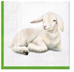 Șervețel - Lamb in Corner - 33x33 cm