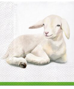 Șervețel - Lamb in Corner - 33x33 cm