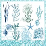 Șervețel - Ocean Blue - 33x33 cm