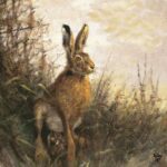 Șervețel - Portrait of Hare - 33x33 cm