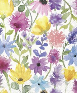 Șervețel - Summer Floral cream - 33x33 cm