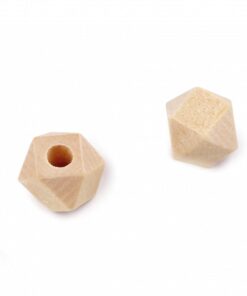 Mărgele din lemn natur - 8x8 mm
