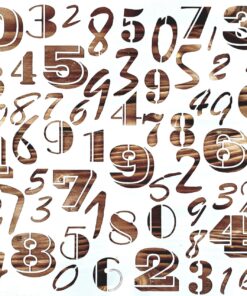 Șablon – Numbers - 5069 – 30×30 cm