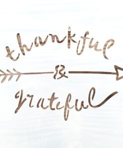 Șablon – Thankful & Grateful – 5364 – 20×20 cm
