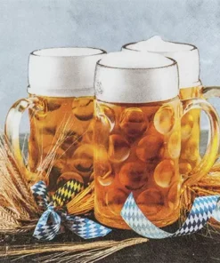 Șervețel - Beer Mug - 33x33 cm