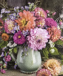 Șervețel - Bunch of Dahlia - 33x33 cm