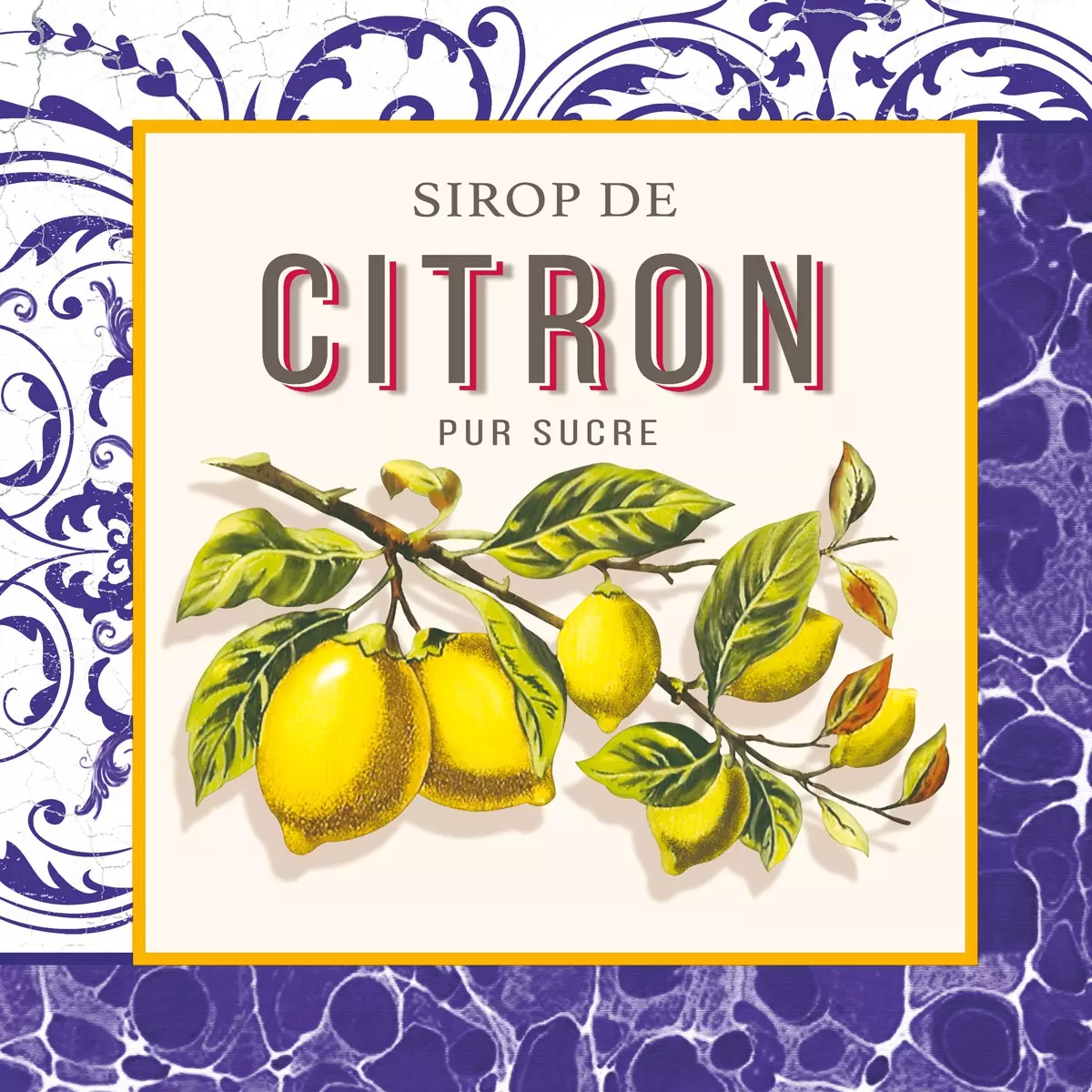 Șervețel - Citron - 33x33 cm 1 Șervețel - Citron - 33x33 cm