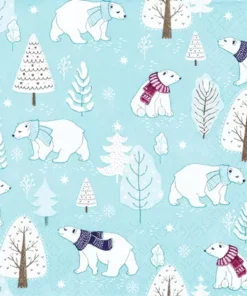 Șervețel - Cute Polar Bears - 33x33 cm
